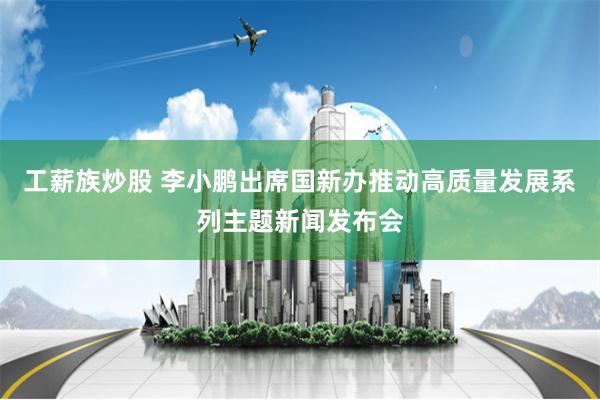 工薪族炒股 李小鹏出席国新办推动高质量发展系列主题新闻发布会