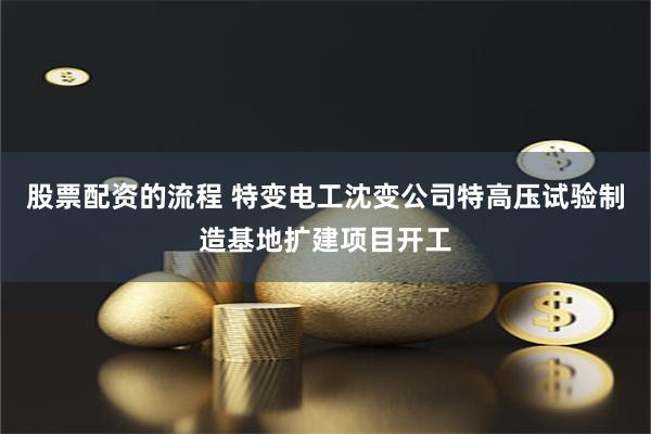 股票配资的流程 特变电工沈变公司特高压试验制造基地扩建项目开工